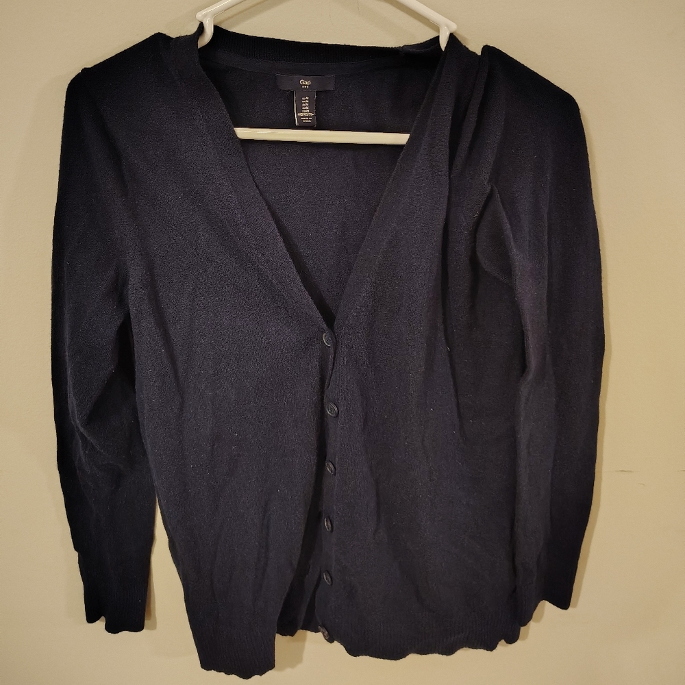 Blue Cardigan Sweater